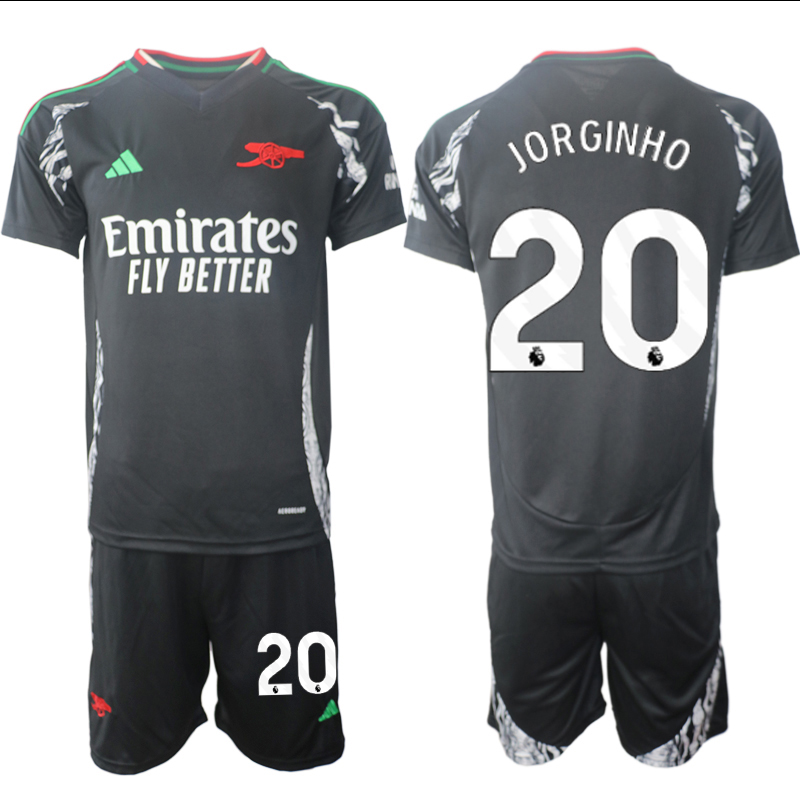 Men 2024-2025 Club Arsenal away Black #20 Soccer Jersey->arsenal jersey->Soccer Club Jersey